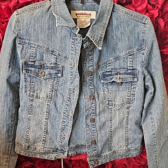 Hydraulic Jackets & Blazers - Hydraulic New Women's Light Blue Jean Jacket Size Medium NEVER WORN
